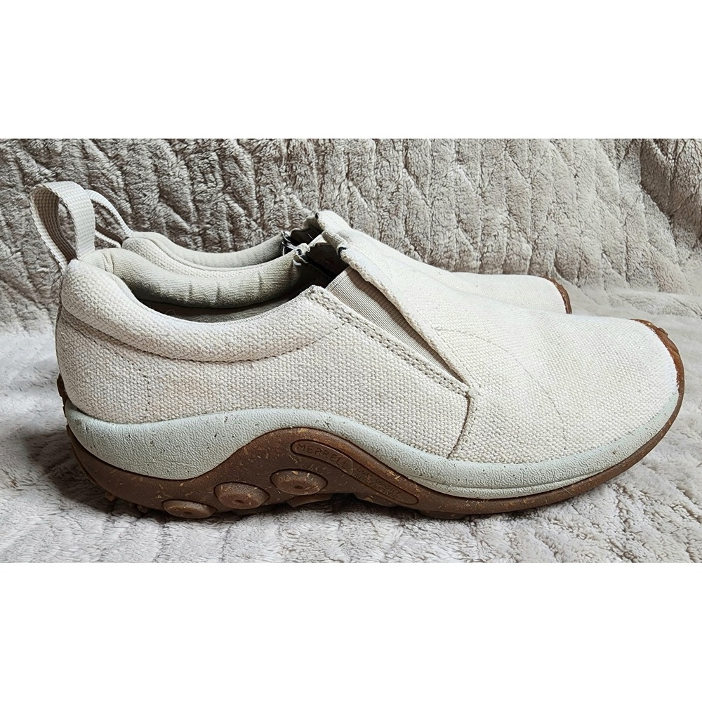 Merrell Jungle Moc Eco Cream Hemp Textile Slip On Shoes Unisex Size 8 41.5 Euro